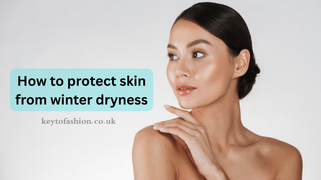 Winter Skincare Secrets 10 Ways to Keep Your Skin Smooth and Hydrated 1 A woman with hydrated skin touches her face.