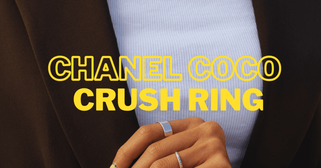 The Coco Crush A Symbol of Power and Modern Luxury, Redefined 1 A close-up of a woman's hand wearing a silver Chanel Coco Crush ring.