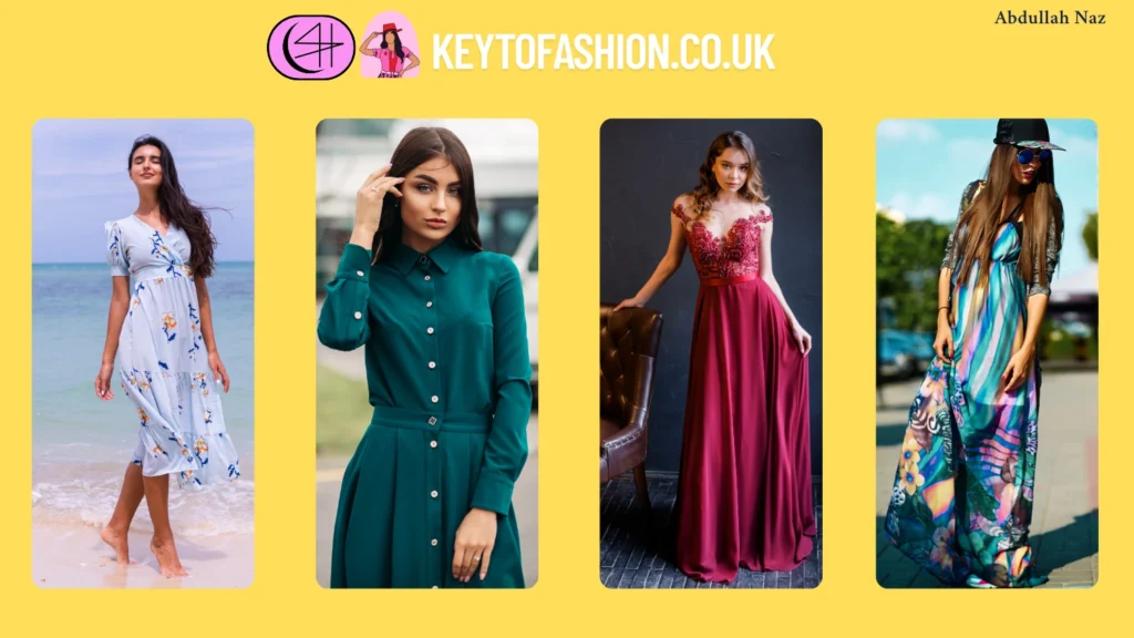 Must-Have Summer 2025 Dresses Every Stylish Woman Desperately Needs Right Now! 3 A woman with a long printed dress, sunglasses, and a black baseball cap, walking outdoors. The dress has a colorful, abstract pattern.summer bold color dress ideas.